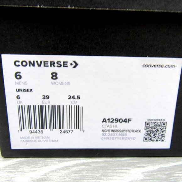 Converse Chuck Taylor All Star HI Winter Sweater Women's Size 8 NEW - Picture 15 of 15